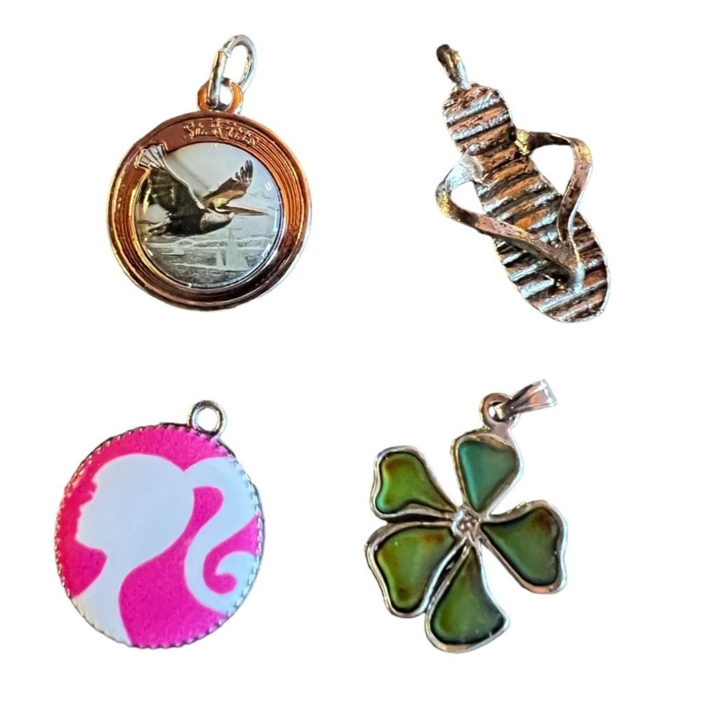 Mattel St Kitts Charms Pendant Set Of 4 Jewelry Barbie